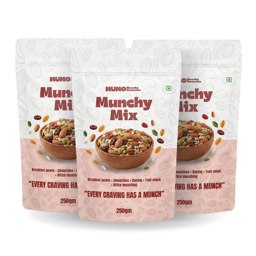 Munchy Moments Munchy Mix – Premium Seeds, Nuts & Dry Fruits Blend (250g)